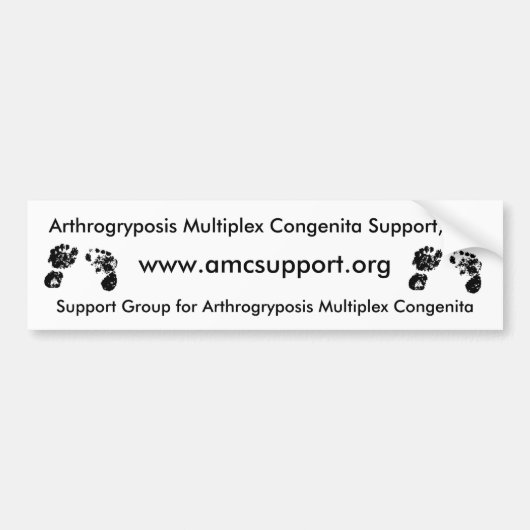 AMCSI Arthrogryposis multiplex congenita Autoaufkleber (Vorne)