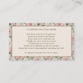 AMDG Katholische St. Ignatius Religiöse Rose des G Platzkarte (Rückseite)