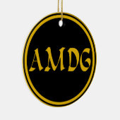 AMDG KERAMIK ORNAMENT (Rechts)