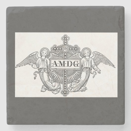 AMDG STEINUNTERSETZER (Vorderseite)