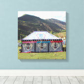 Amdo Tibetan Tent Leinwanddruck (Insitu (Holzboden))
