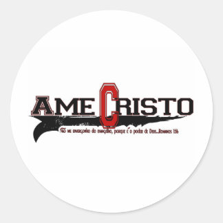 Ame Cristo (Liebe Christus in Portugal) Runder Aufkleber