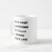 AME-Kirche Frau, großartig Kaffeetasse (Vorderseite Links)
