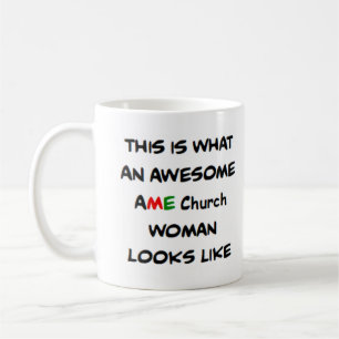 AME-Kirche Frau, großartig Kaffeetasse