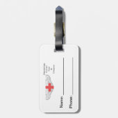 AMEA Gepäckmarke Gepäckanhänger (Rückseite vertikal)