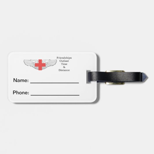 AMEA Gepäckmarke Gepäckanhänger (Rückseite horizontal)