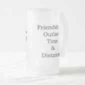 AMEA Logo-Freundschafts-Glas-Tasse Mattglas Bierglas (VorderseiteRechts)