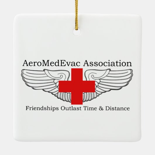 AMEA-Logo / Motto-Ornament Keramikornament (Rückseite)