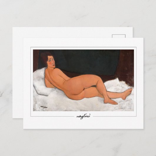 Amedeo Modigliani #133 - Fine Art Postkarte (Vorne/Hinten)