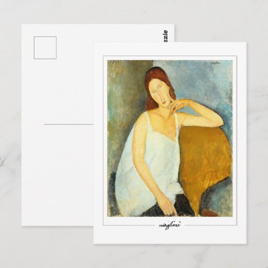 Amedeo Modigliani #17 - Fine Art Postkarte (Vorne/Hinten)