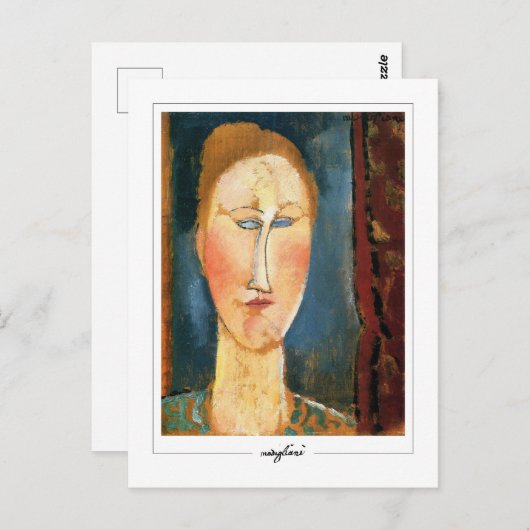 Amedeo Modigliani #281 - Fine Art Postkarte (Vorne/Hinten)