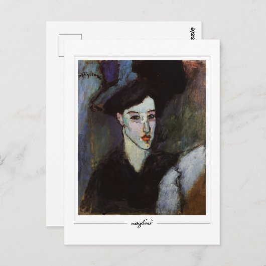 Amedeo Modigliani #304 - Fine Art Postkarte (Vorne/Hinten)