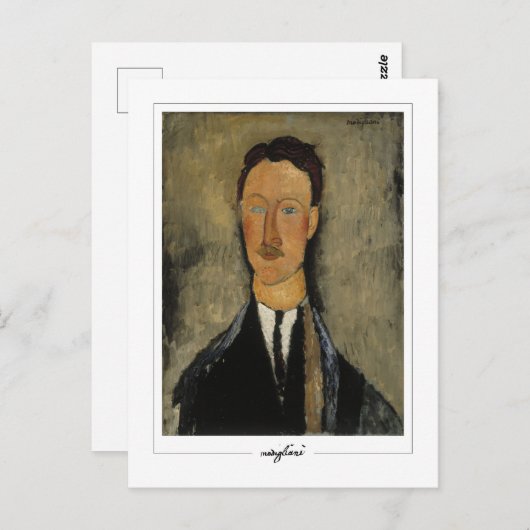 Amedeo Modigliani #351 - Fine Art Postkarte (Vorne/Hinten)