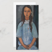 Amedeo Modigliani - Alice 1918 Feiertagskarte (Vorne/Hinten)