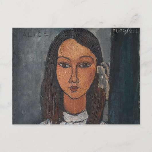Amedeo Modigliani - Alice Postkarte (Vorderseite)