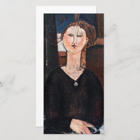 Amedeo Modigliani - Antonia Dankeskarte (Vorne/Hinten)