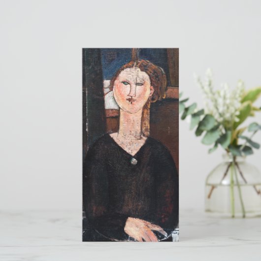 Amedeo Modigliani - Antonia Dankeskarte (Stehend Vorderseite)