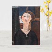 Amedeo Modigliani - Antonia Karte (Gelbe Blume)