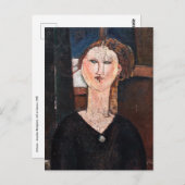 Amedeo Modigliani - Antonia Postkarte (Vorne/Hinten)