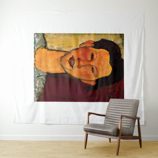 Amedeo Modigliani art style Wandteppich (Beispiel (Horizontal))
