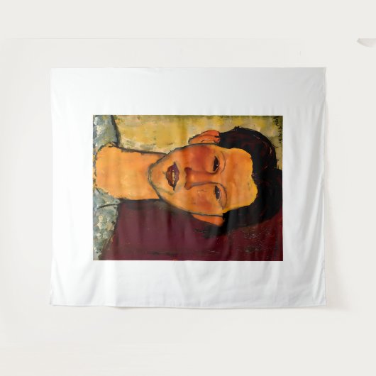 Amedeo Modigliani art style Wandteppich (Vorderseite (Horizontal))