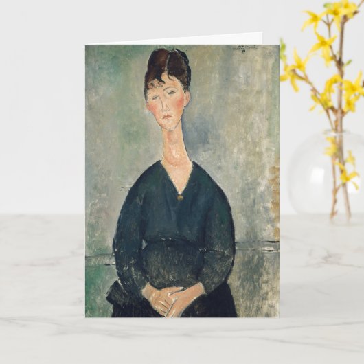 Amedeo Modigliani - Cafe Sängerin Karte (Gelbe Blume)