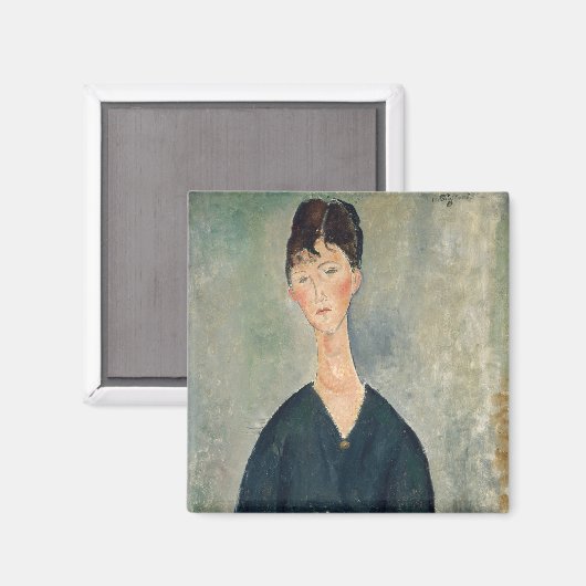 Amedeo Modigliani - Cafe Sängerin Magnet (Vorderseite/Rückseite)