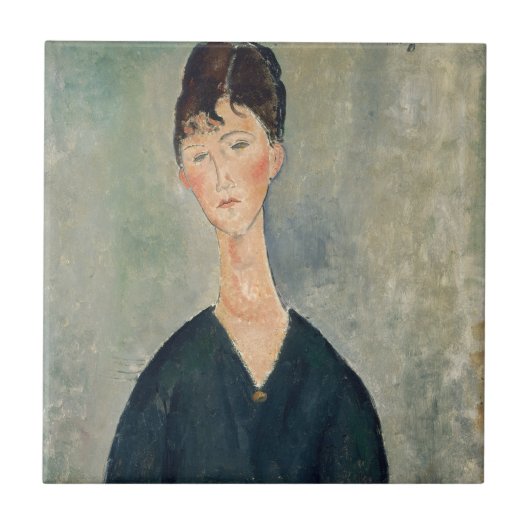 Amedeo Modigliani - Cafésängerin Fliese (Vorderseite)