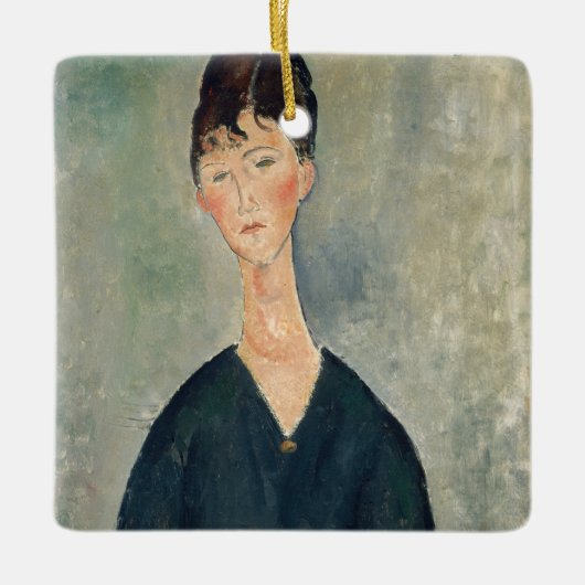 Amedeo Modigliani - Cafésängerin Keramikornament (Vorderseite)