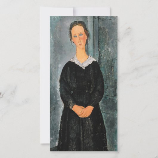 Amedeo Modigliani - Dienstmädchen Dankeskarte (Vorderseite)