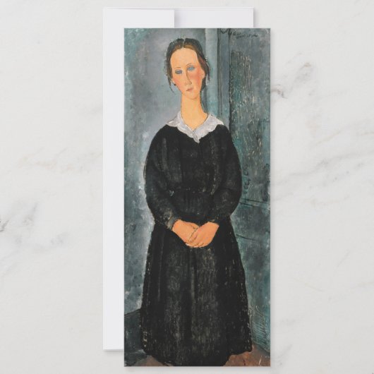 Amedeo Modigliani - Dienstmädchen Einladung (Vorderseite)