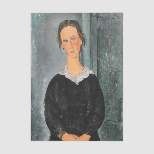 Amedeo Modigliani - Dienstmädchen Seidenpapier