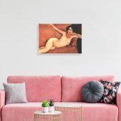 Amedeo Modigliani Frau auf einem Sofa Leinwanddruck (Insitu (Wohnzimmer))
