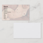 Amedeo Modigliani Frau auf einem Sofa Visitenkarte (Vorne/Hinten)