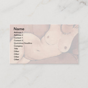 Amedeo Modigliani Frau auf einem Sofa Visitenkarte