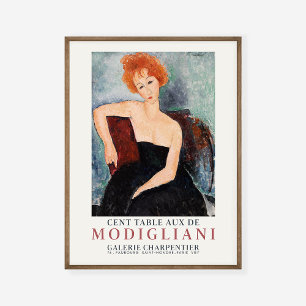 Amedeo Modigliani Frau mit Ausstellung zur Kunst i Poster