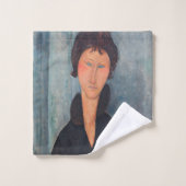 Amedeo Modigliani - Frau mit blauen Augen Badhandtuch Set (Waschlappen)