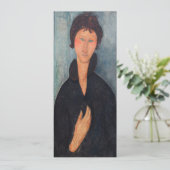 Amedeo Modigliani - Frau mit blauen Augen Einladung (Stehend Vorderseite)