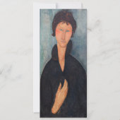 Amedeo Modigliani - Frau mit blauen Augen Einladung (Vorderseite)