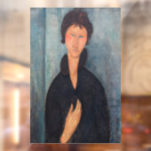 Amedeo Modigliani - Frau mit blauen Augen Fensteraufkleber (Blatt 2)
