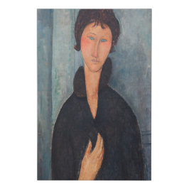 Amedeo Modigliani - Frau mit blauen Augen Künstlicher Leinwanddruck
