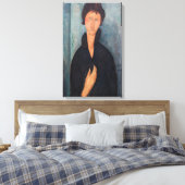 Amedeo Modigliani - Frau mit blauen Augen Leinwanddruck (Insitu (Schlafzimmer))