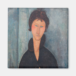 Amedeo Modigliani - Frau mit blauen Augen Magnet