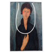 Amedeo Modigliani - Frau mit blauen Augen Mittlere Geschenktüte (Vorderseite)