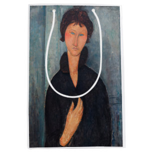 Amedeo Modigliani - Frau mit blauen Augen Mittlere Geschenktüte