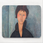 Amedeo Modigliani - Frau mit blauen Augen Mousepad (Vorne)