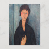 Amedeo Modigliani - Frau mit blauen Augen Postkarte (Vorderseite)