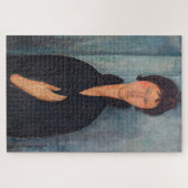 Amedeo Modigliani - Frau mit blauen Augen Puzzle (Horizontal)