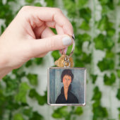 Amedeo Modigliani - Frau mit blauen Augen Schlüsselanhänger (Hand)