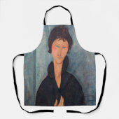 Amedeo Modigliani - Frau mit blauen Augen Schürze (Vorderseite)